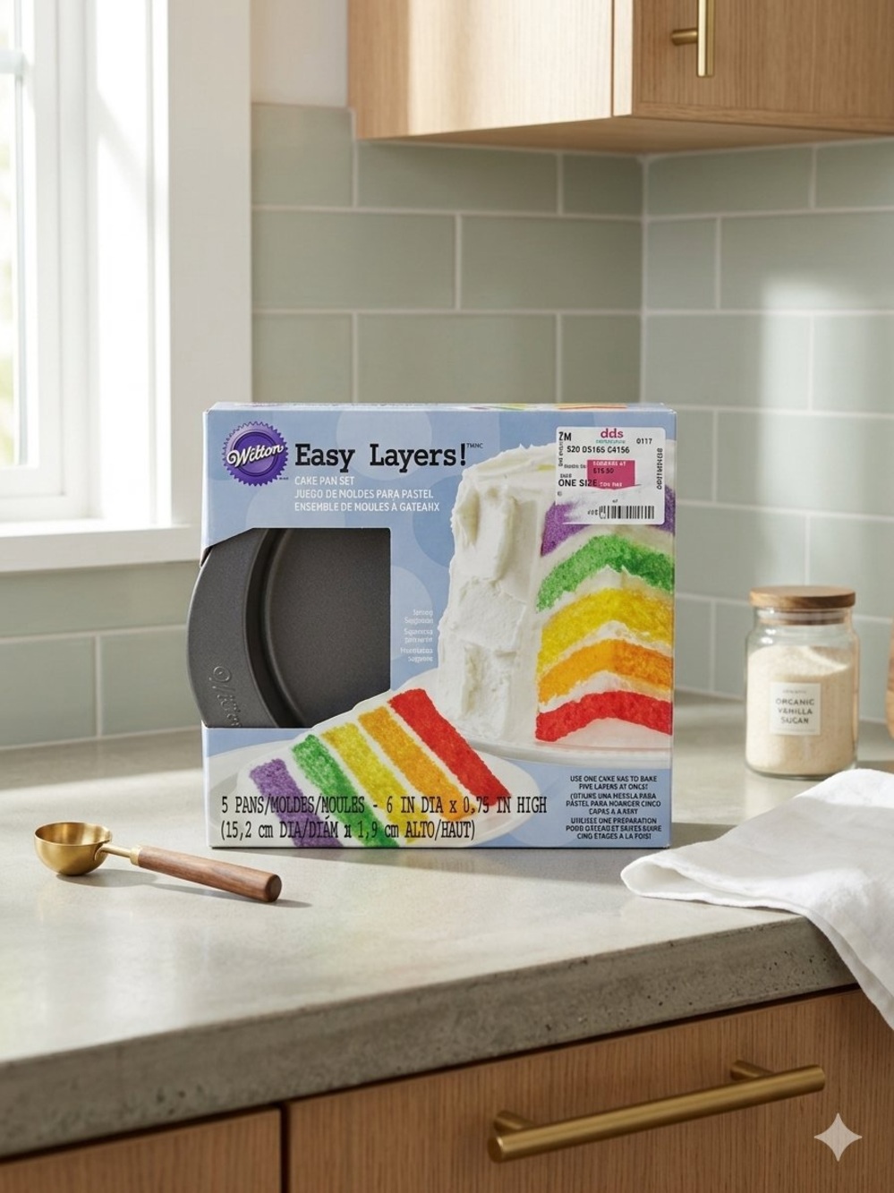 Wilton Cake Pan Set | 5 Pans | 6”x0.75 high
